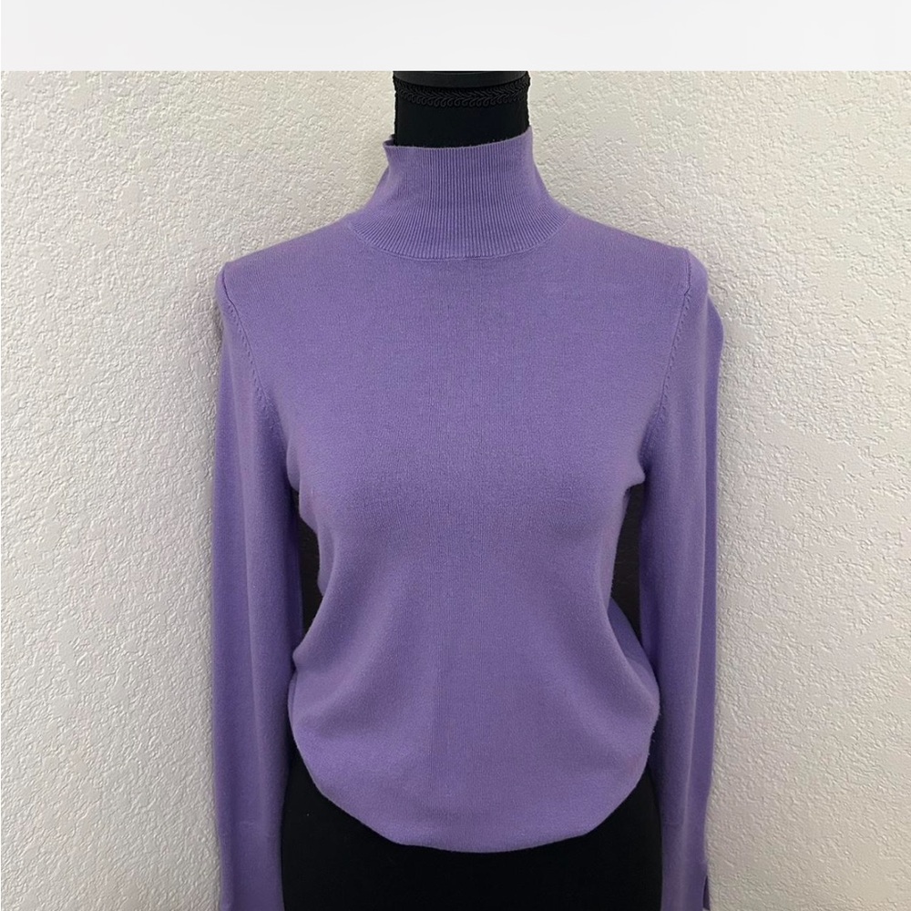 Zara Purple Turtleneck Sweater S